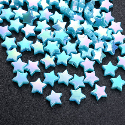 Assorted Double Color Arbutus Acrylic Imitation Pearl Beads