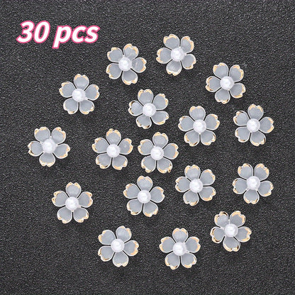 15mm Translucent Flower Acrylic Beads