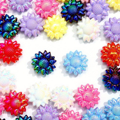 18x25mm AB Finish Acrylic Bow Beads