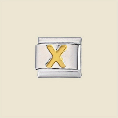 1pc 9x10mm A-Z Letter Link Module Bead