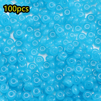 100pcs 3x6mm Multicolor Rondelle Glass Beads