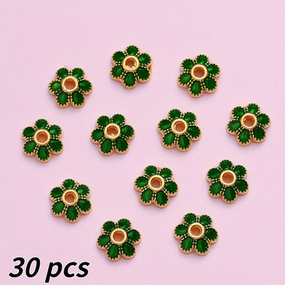 7mm Alloy Flower Cap Beads