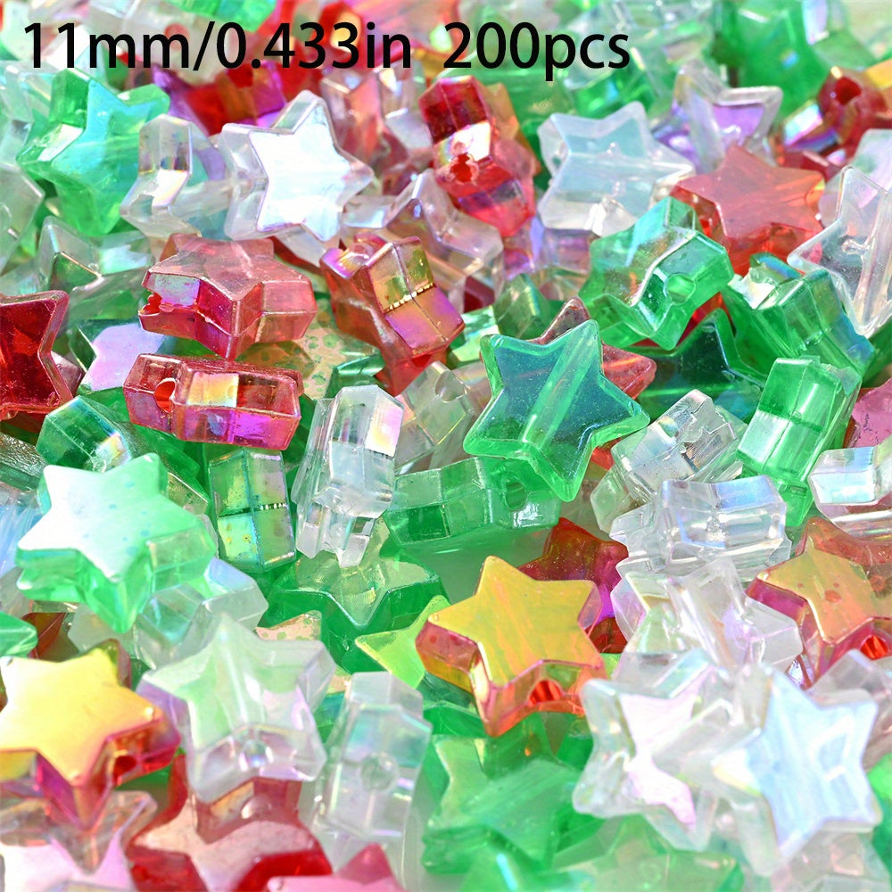 15-500pcs Christmas Acrylic Beads