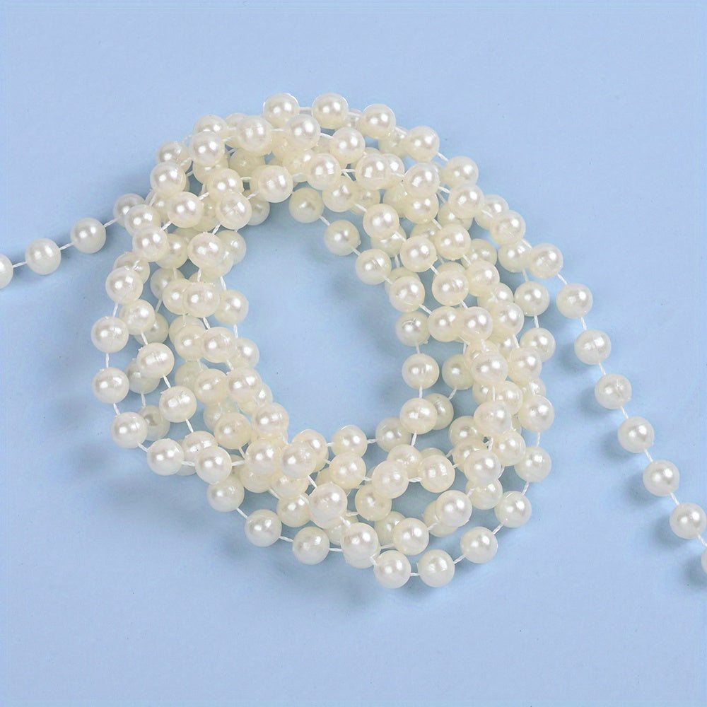 Pearl-Shaped Acrylic Spacer Beads