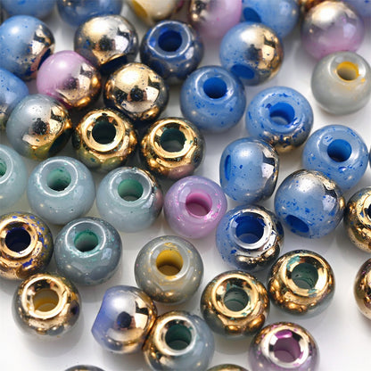 Golden Gradient Glass Seed Beads