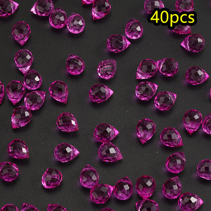 AB Color Faceted Strawberry Glass Beads