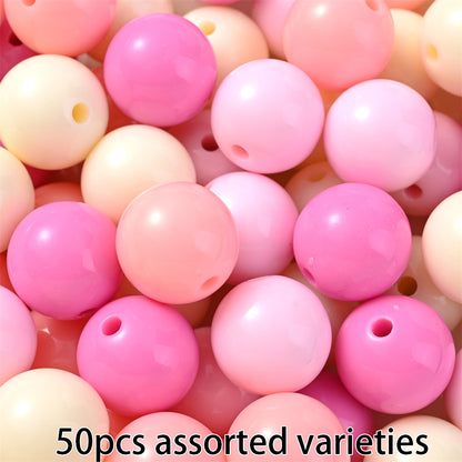 Colorful Acrylic Round Spacer Beads