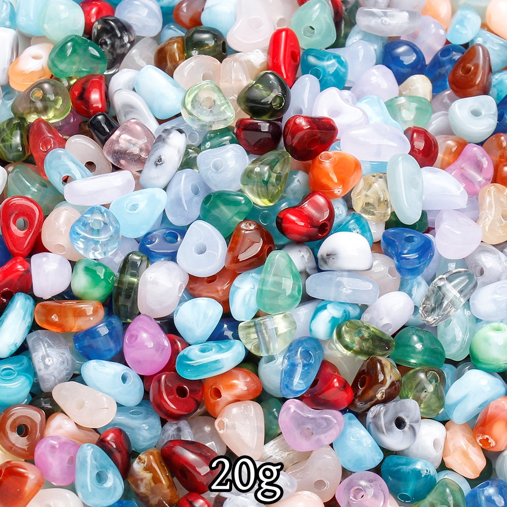 20g 4-9mm Two Tone Irregular Gradient Beads