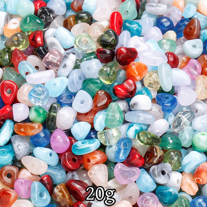 20g 4-9mm Two Tone Irregular Gradient Beads