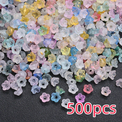 12mm Ivory White Heart Acrylic Beads