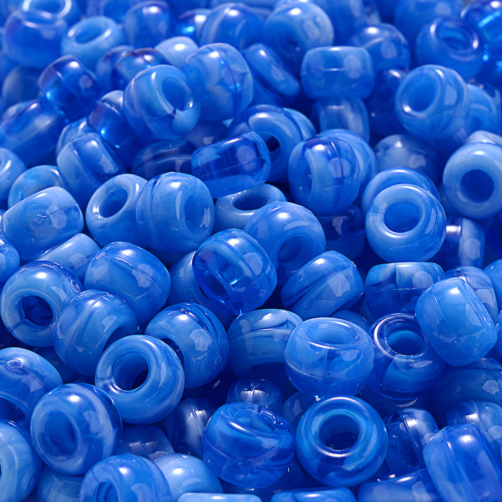 Crack Inside Multicolor Glass Round Beads
