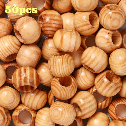 Long Unfinished Wooden Tube Beads