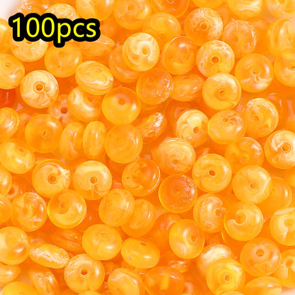 Yellow Lemon Acrylic Beads