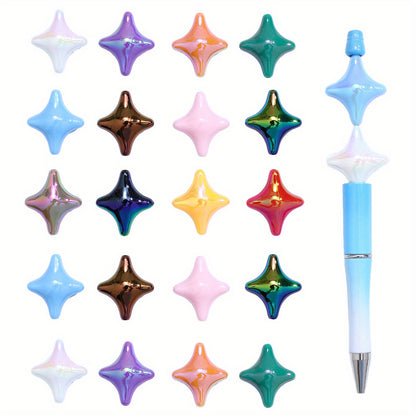 Four-Pointed Star Acrylic Beads