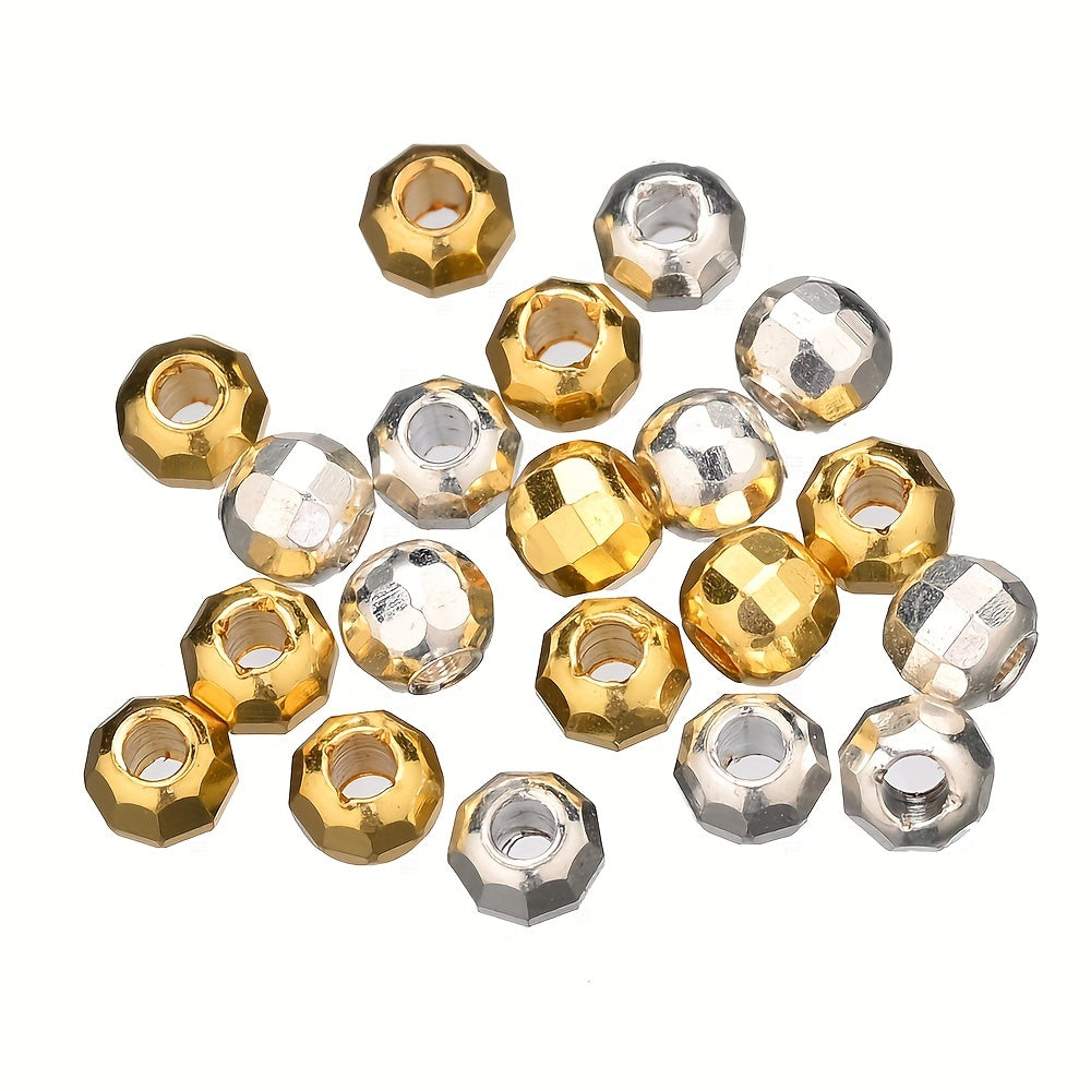 Faceted Copper End Spacer Beads