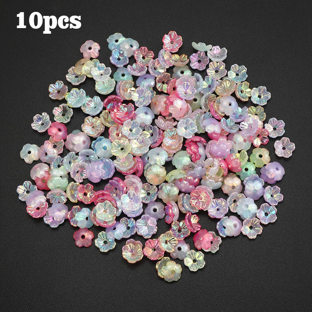 Gradient Acrylic Plum Blossom Beads