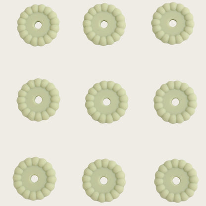 10pcs 12/15mm Silicone Disc Beads