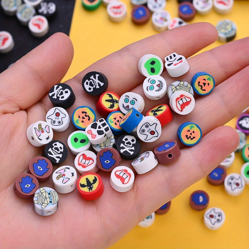 Halloween Ghost Clay Beads