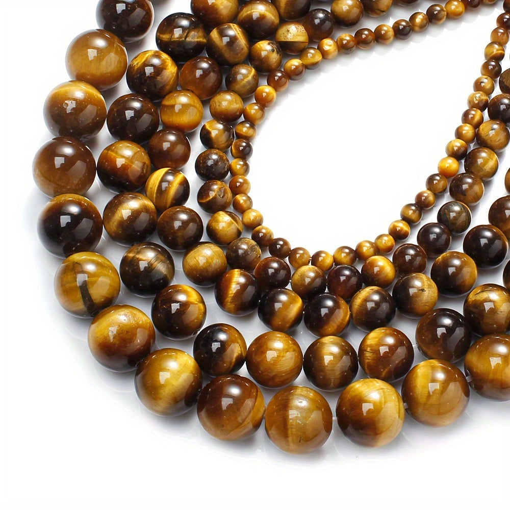 AAA Natural Tiger Eye Stone Round Spacer Beads