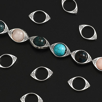 30pcs Alloy Devil's Eye Spacer Beads