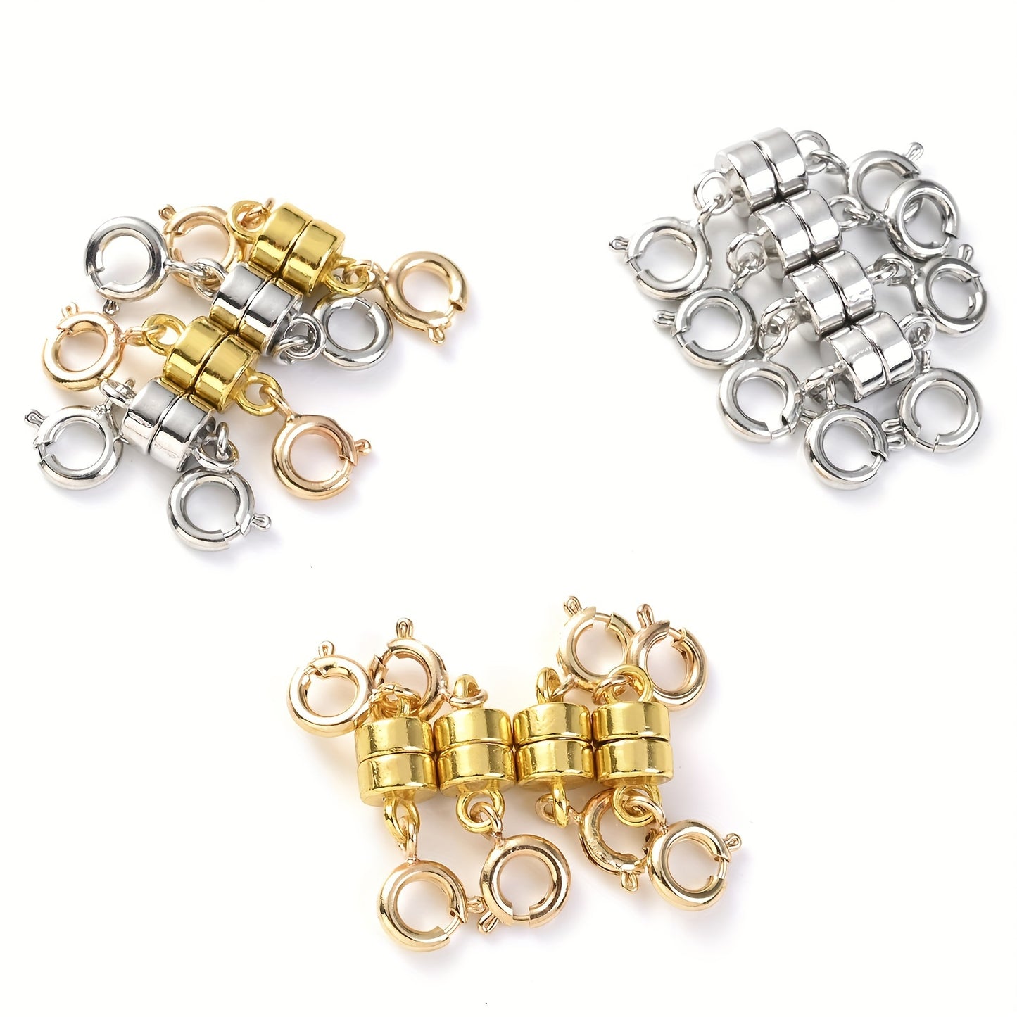 4pcs Magnetic Buckle with Lobster Clasp Connectors