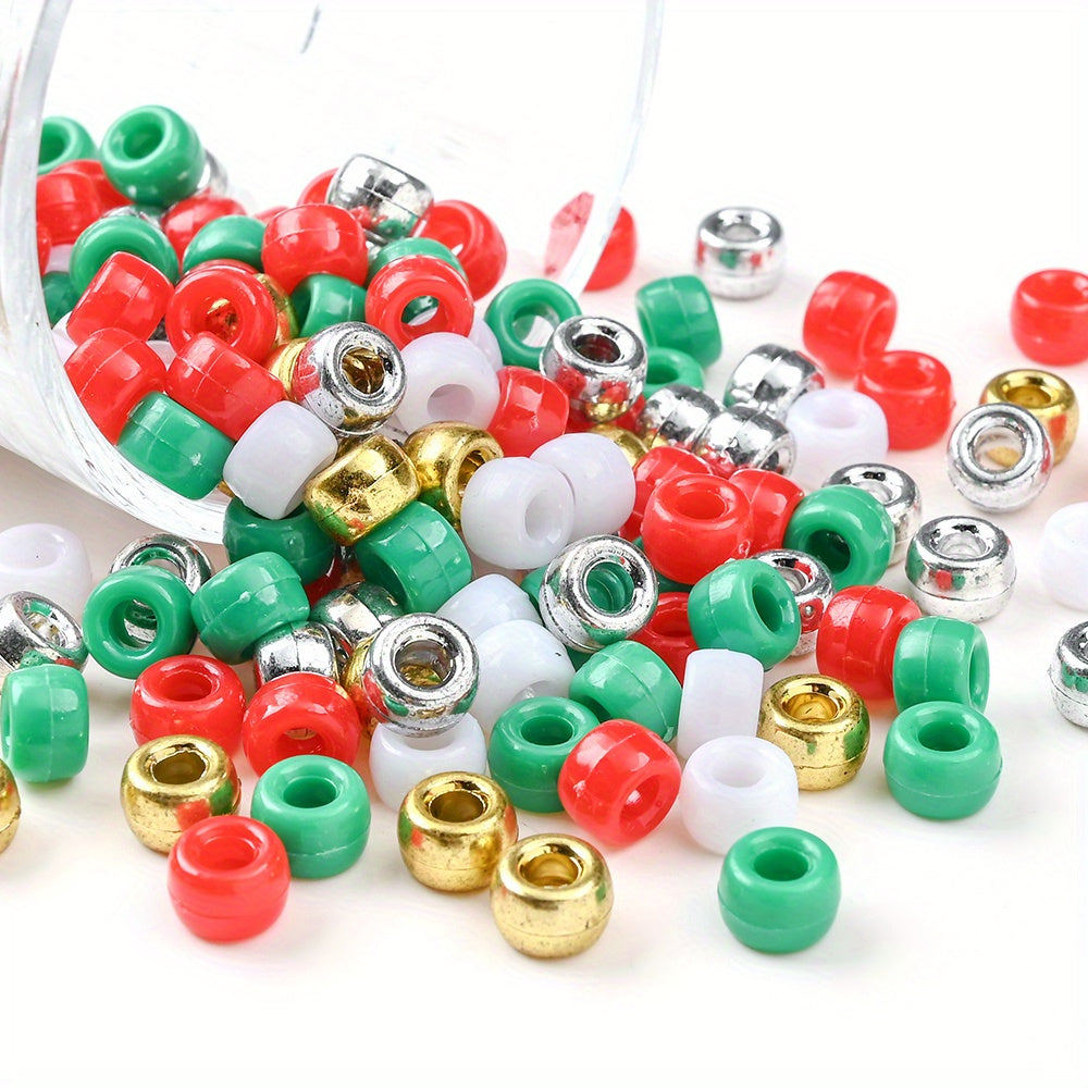 Christmas Color Mini Acrylic Spacer Beads