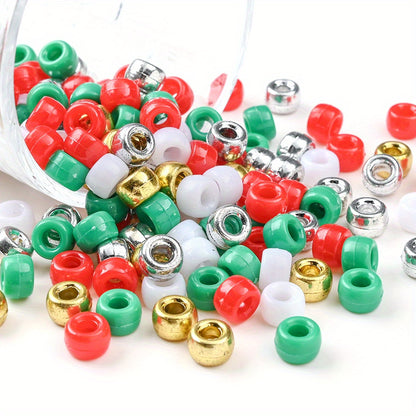 Christmas Color Mini Acrylic Spacer Beads