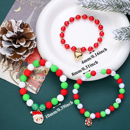 Christmas Acrylic Bracelet Beads Set