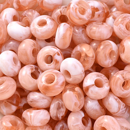 Colorful Bamboo Acrylic Cylinder Beads