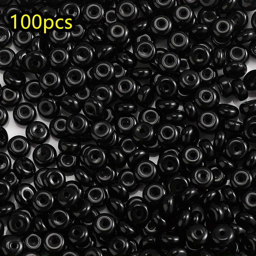 100pcs 3x6mm Multicolor Rondelle Glass Beads