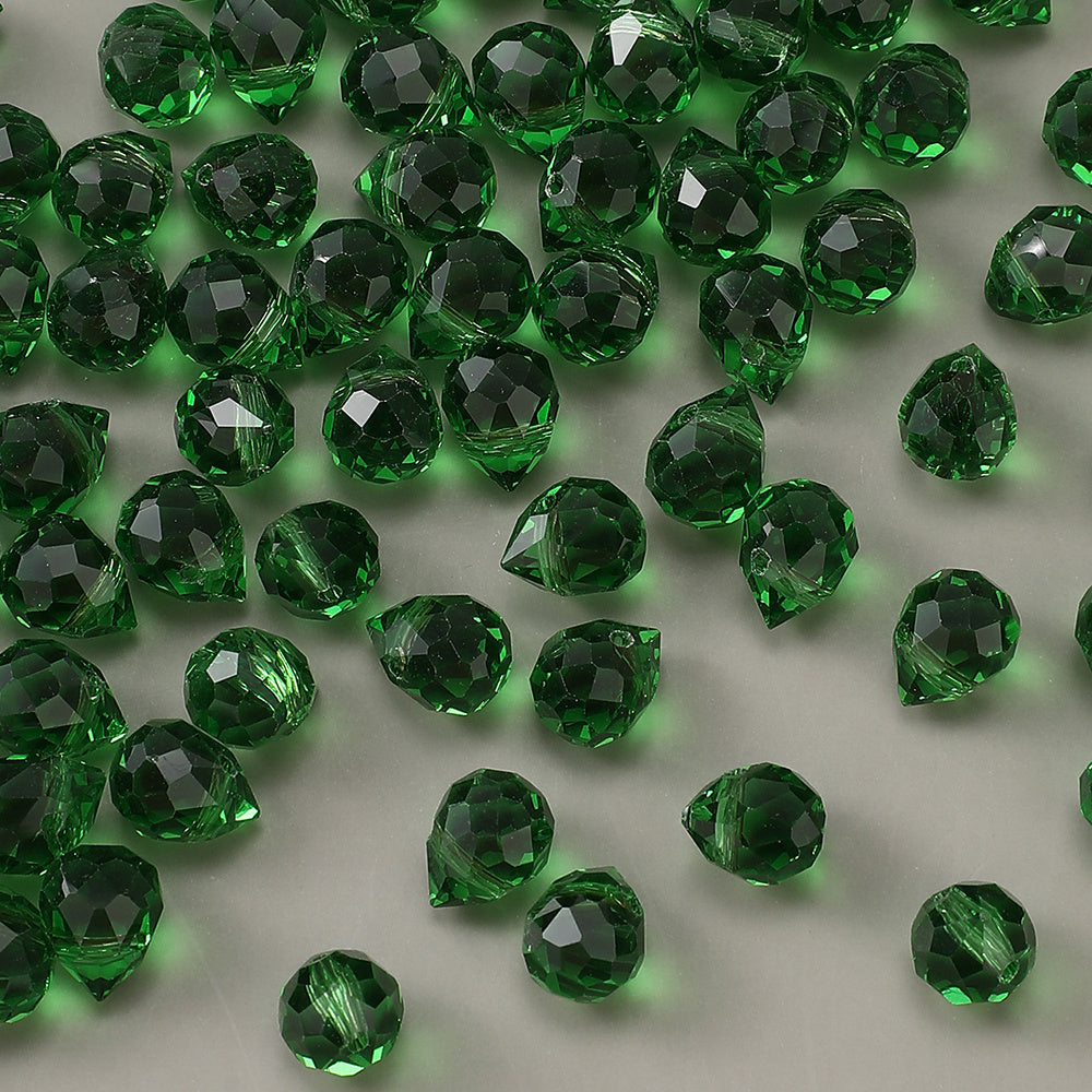 8x10mm Strawberry Water Drop Glass Beads