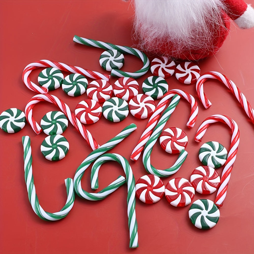 Christmas Candy Shape Acrylic Beads