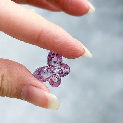 9x14mm AB Glitter Geometric Heart Star Flower Acrylic Beads