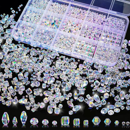 Clear Faceted Bead Assortment