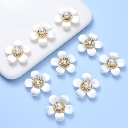 50-Piece Colored Acrylic Round Big Hole Loose Spacer Beads
