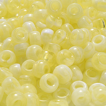 Crack Inside Multicolor Glass Round Beads