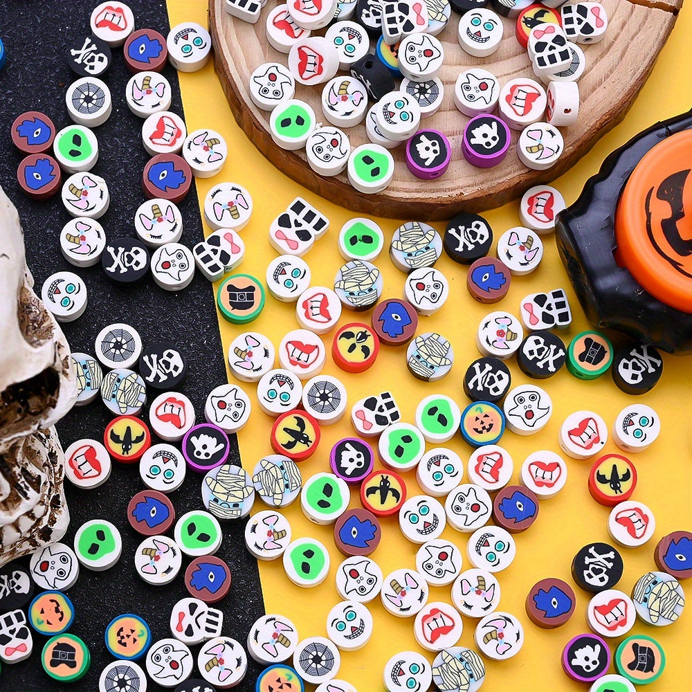 Halloween Ghost Clay Beads