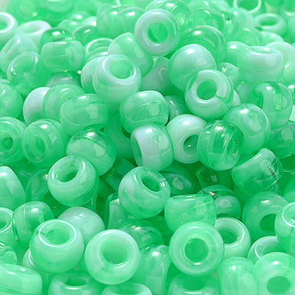 Crack Inside Multicolor Glass Round Beads