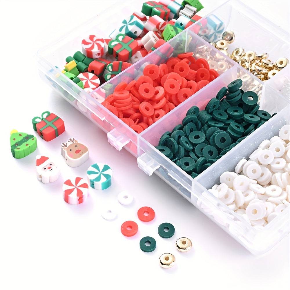 Christmas and Halloween Clay Beads Set
