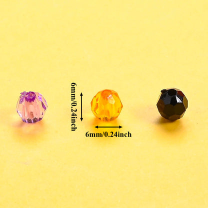 Halloween Multifaceted Acrylic Beads