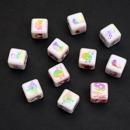 Christmas Acrylic Square Beads