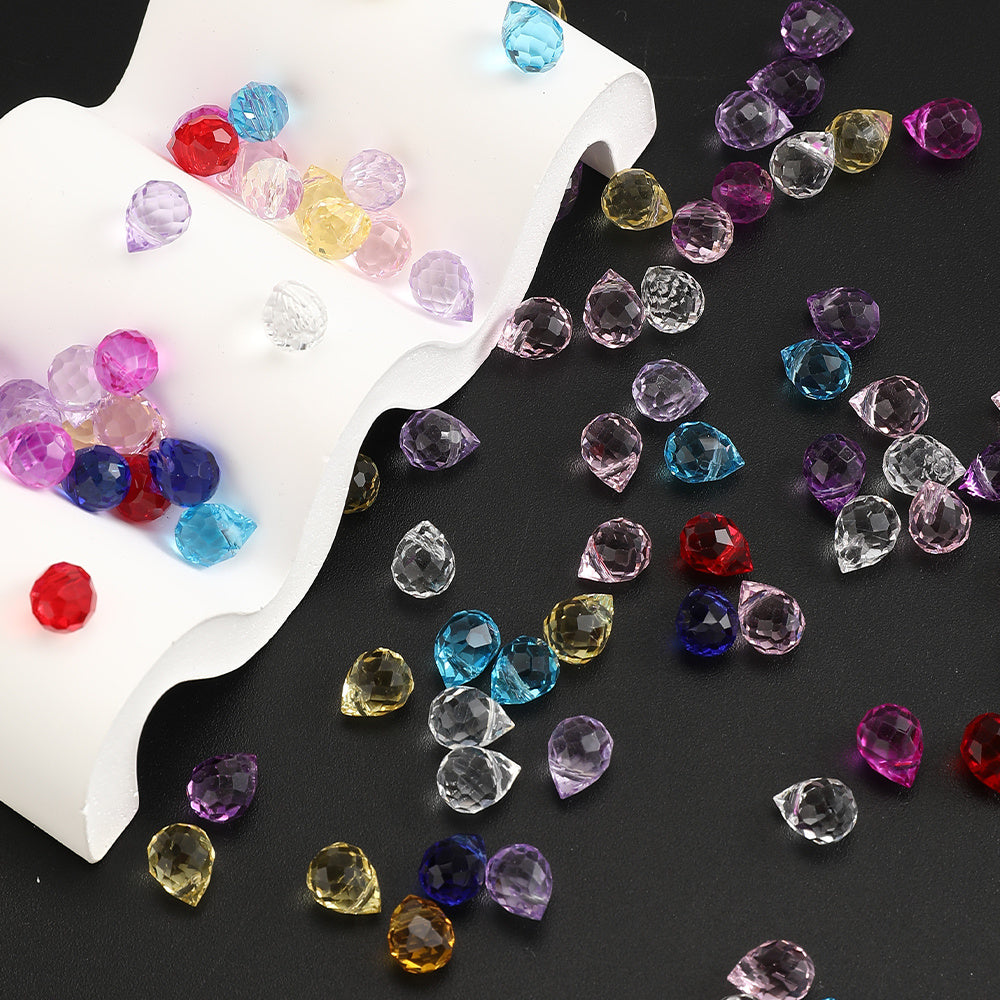 8x10mm Strawberry Water Drop Glass Beads