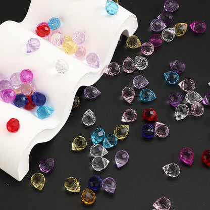 8x10mm Strawberry Water Drop Glass Beads