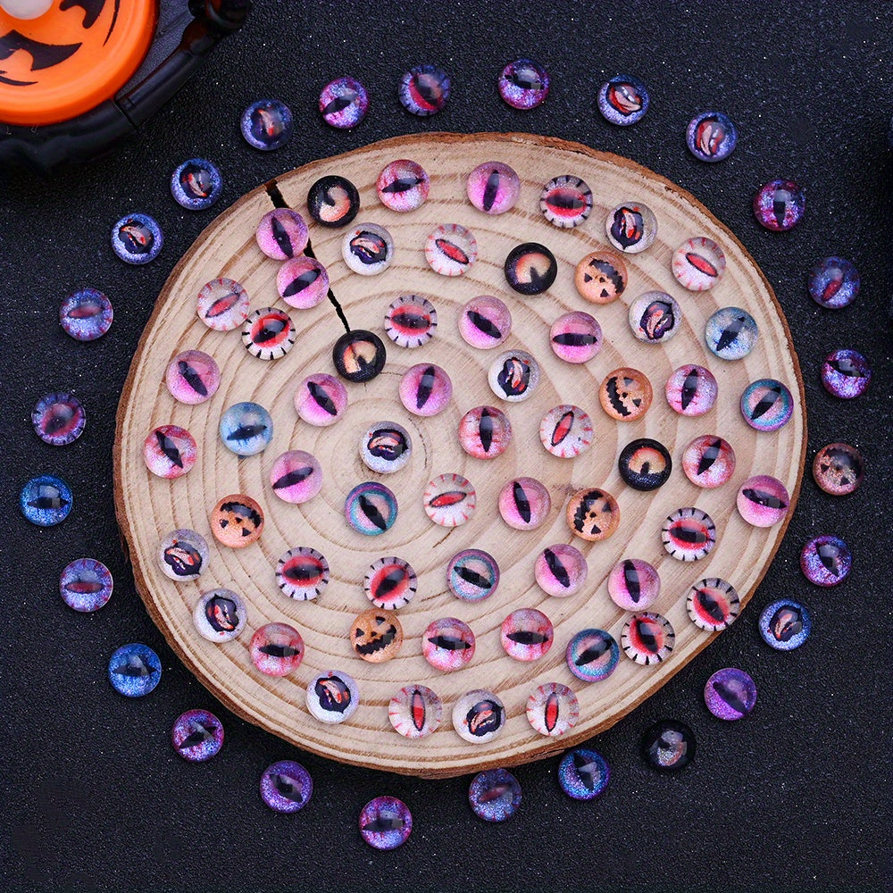 Halloween Evil Eye Glaze Beads
