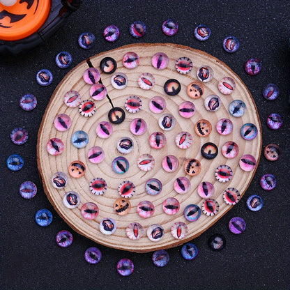 Halloween Evil Eye Glaze Beads