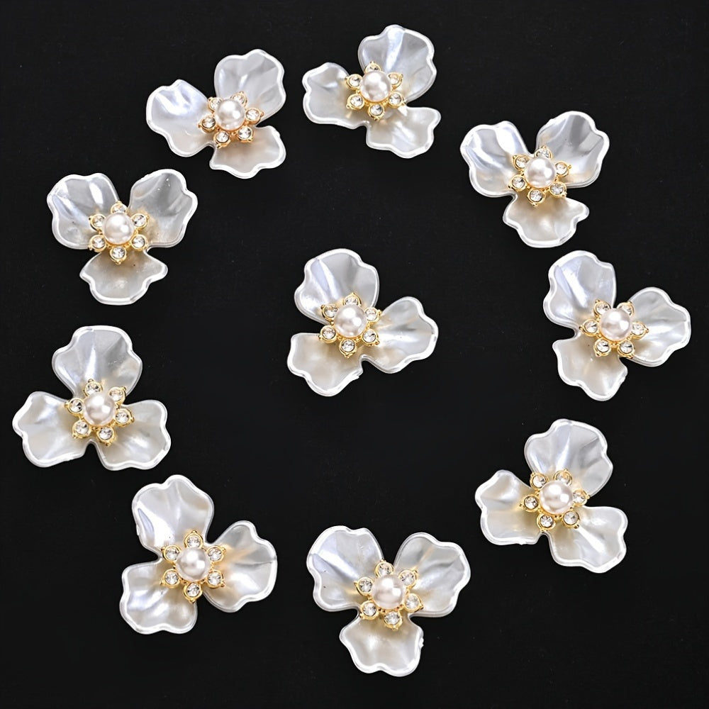 30g Mix Varieties Flower Leaf Colorful AB Acrylic Beads
