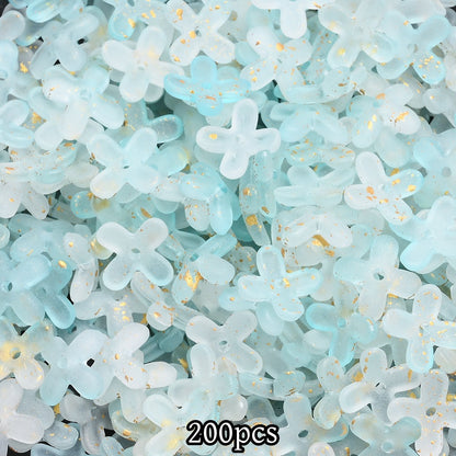 200pcs 10mm Golden Flower Cap Spacer Beads