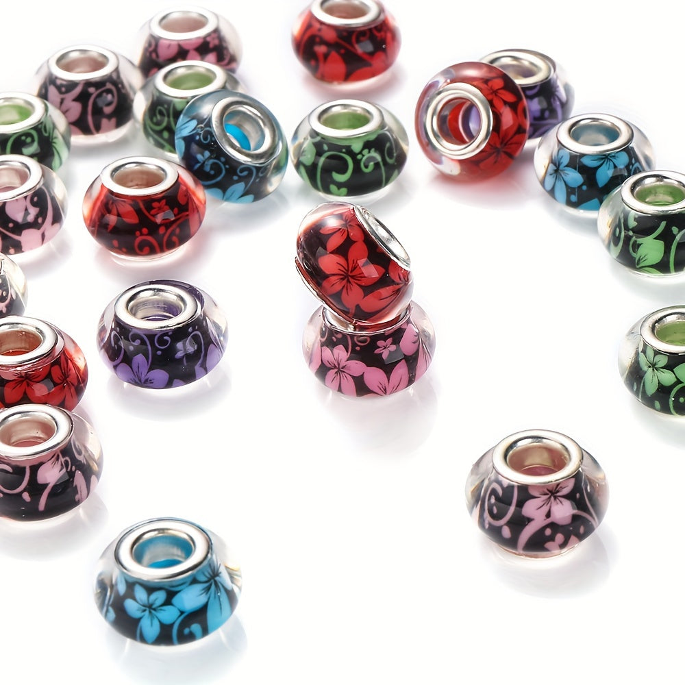 Gradient Watercolor Halo Acrylic Round Beads