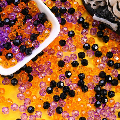 Halloween Multifaceted Acrylic Beads