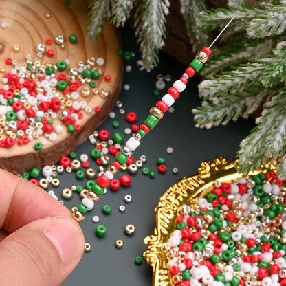 Christmas Rice Glass Beads